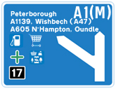 A1M Motorway Junctions